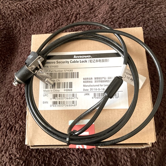 Lenovo security cable lock - Picture 1 of 2